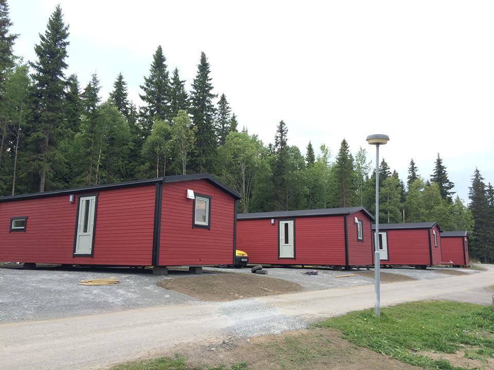 Our 4 mobile homes in Sweden, Summer 2015