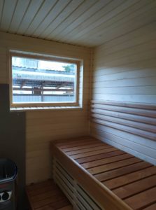 Talovaunu sauna talotehdas, ratastelkodu 25082019 kesä kuljetus Suomeen